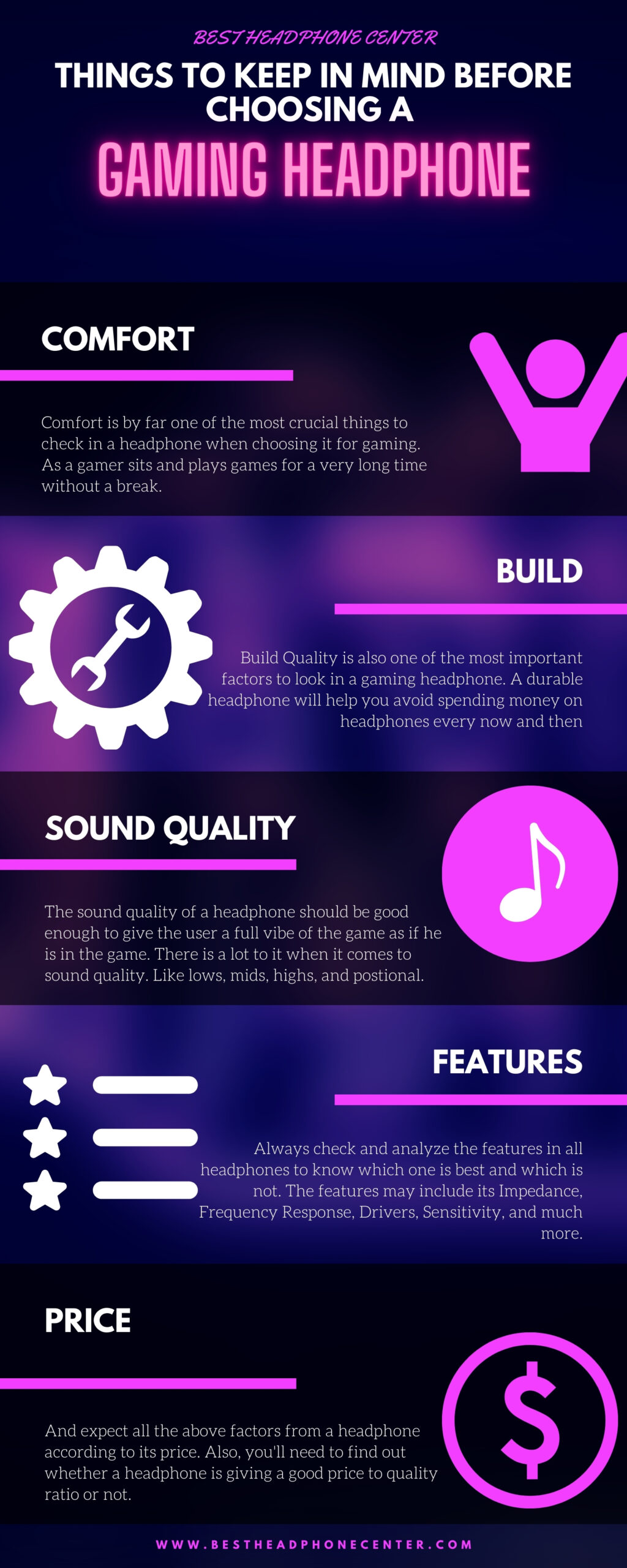 Gaming Headphone Buying Guide Inforgraphic